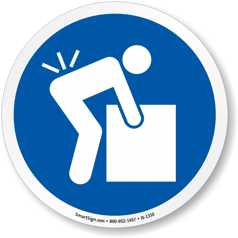  Iso Lifting Hazard Sign Sku Is 1310 Blue Printable Restroom Sign Png Hazard Sign Png