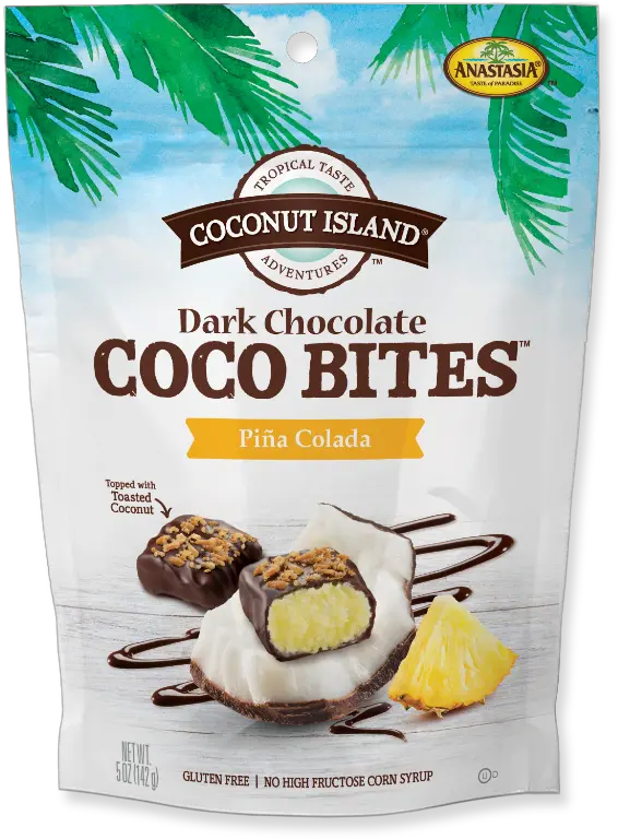  Coco Bites Piña Colada Buy Coconut Island Cashew Crunch Png Pina Colada Png