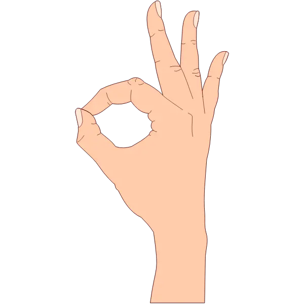  Thumb Sign Language Hand Png Clipart Ok Hand Sign Clipart Ok Hand Sign Png