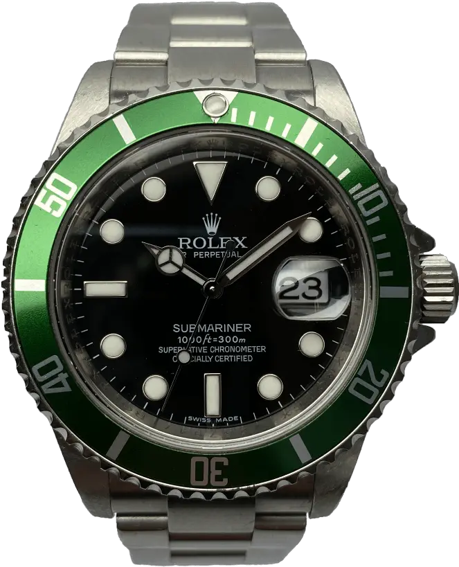  Rolex 16610lv Kermit Serie V Ca 2009 Rolex Submariner Classic Png Kermit Transparent