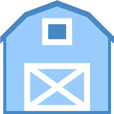  Farm Icon In Blue Ui Style Blue Email Vector Icon Png Barn Icon