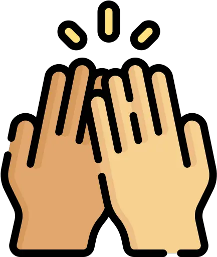  High Five Free Hands And Gestures Icons Png High Five Icon