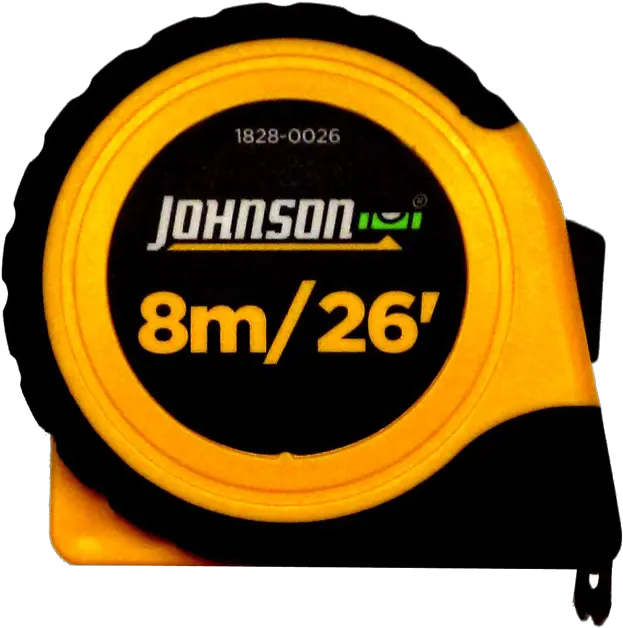  8m26u0027 X 1 Metricinch Power Tape Johnson Level U0026 Tool Johnson 18280026 Png Construction Tape Png