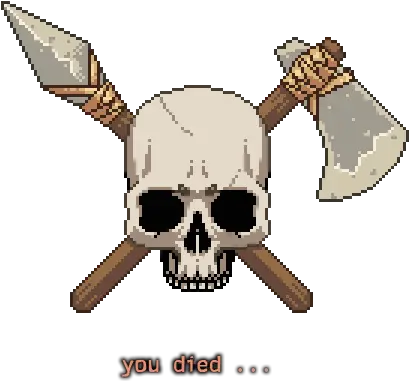  Death Official Forsaken Isle Wiki Skull Png You Died Png