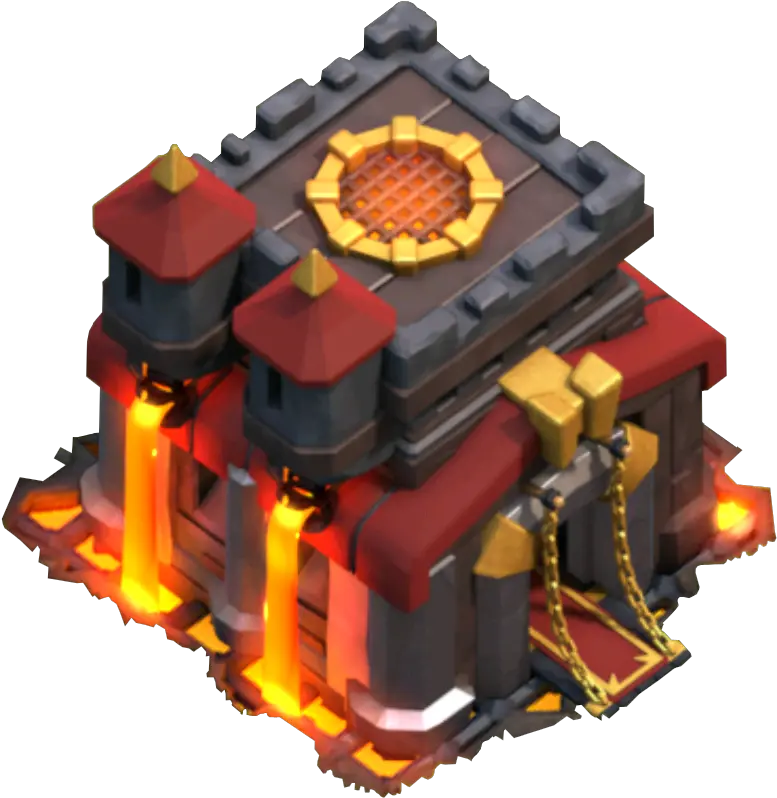  Download Hd Clash Of Clans Town Hall 10 Icon Transparent Png Town Hall Th10 Clash Royale Icon