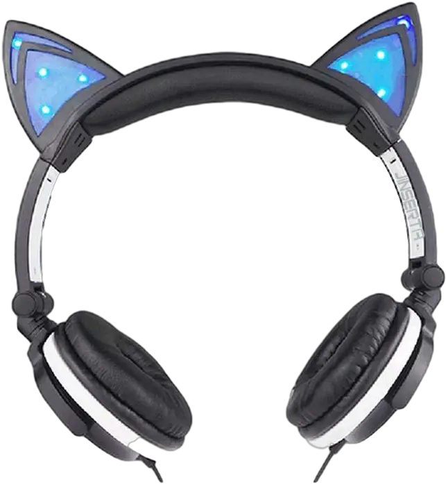  Download 800 X 1 Cat Ear Headset Png Headphones Transparent Background