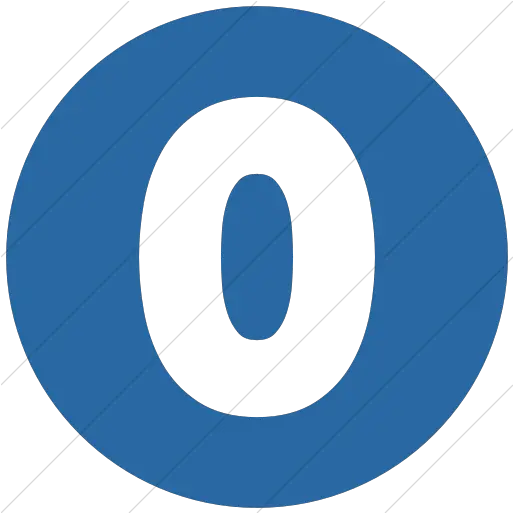  Simple Blue Encircled Solid Zero Icon Dot Png Zero Icon