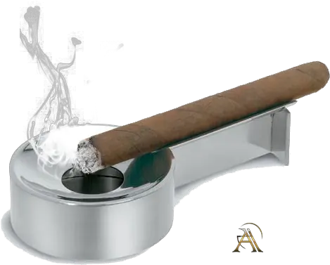  Cigar Wfancy Ashtray Cigar Ash Tray Png Cigar Png