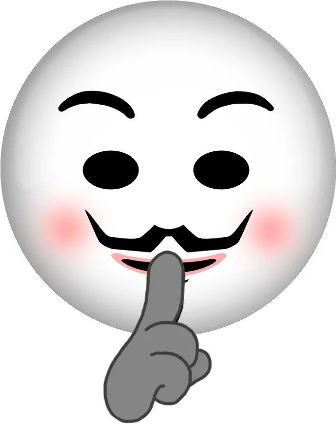  Download Anonymous Emoji Mask Emojis Emoticon Anonymous Emoji Png Anonymous Mask Transparent