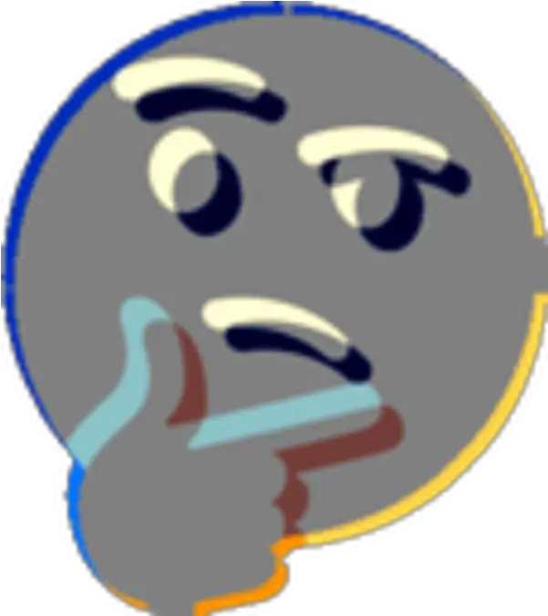  Thinking Face Emoji Know Your Meme Transparent Thonk Emoji Png Think Emoji Png