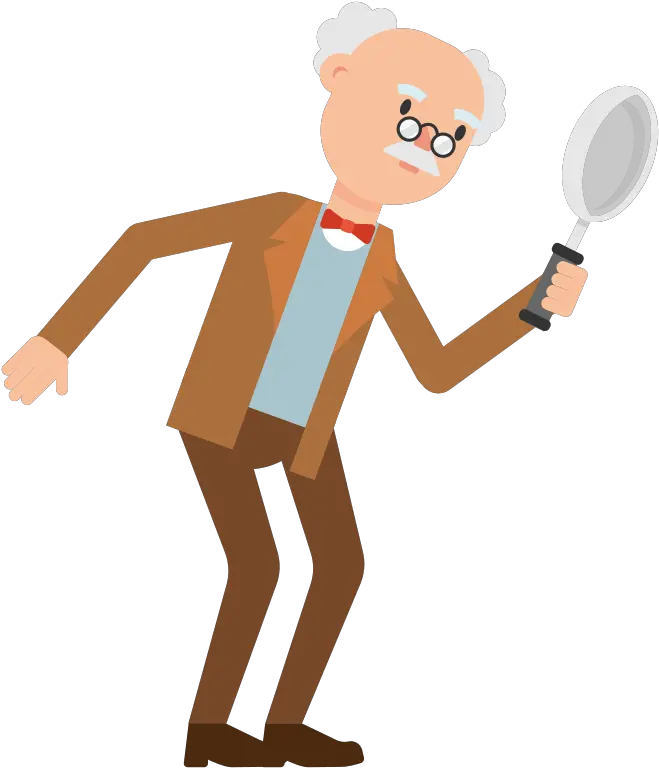  Clipart Person Magnifying Glass Cartoon Holding A Magnifying Glass Png Magnifying Glass Transparent Background