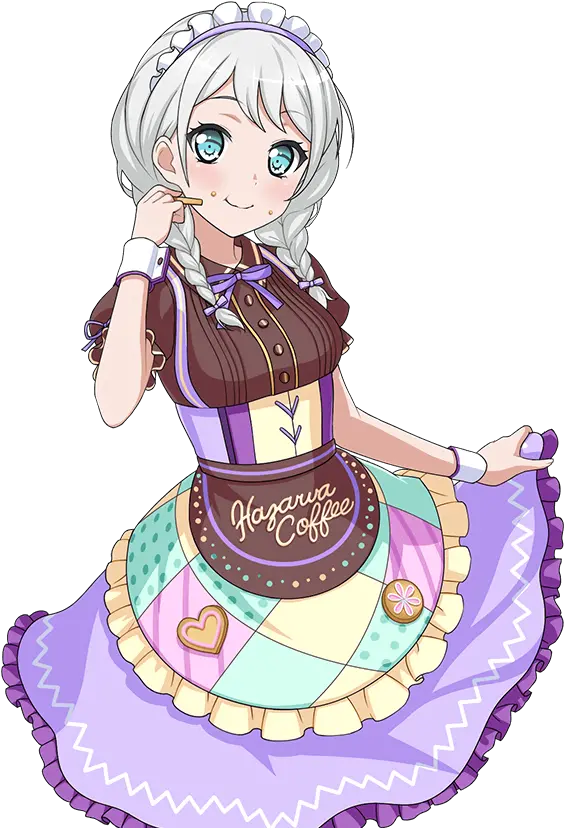  Download Hd Pastel Maid Transparent Bang Dream Ako Cards Bang Dream Ako Card Png Dream Transparent