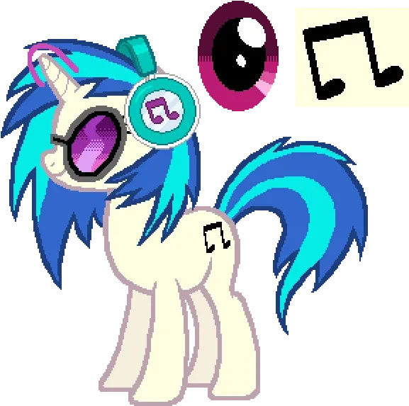  Vinyl Scratch Dj Pon 3 Color Guide Mlp Vector Club Mlp Dj Pon 3 Color Guide Png Scratch Mark Png