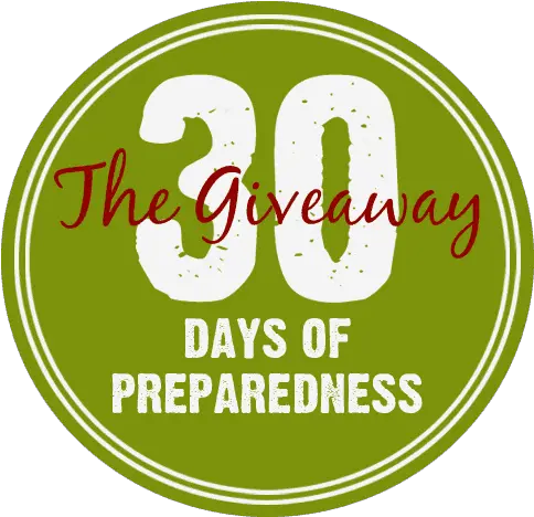  30 Days Of Preparedness Giveaway Preparednessmama Illustration Png Giveaway Png