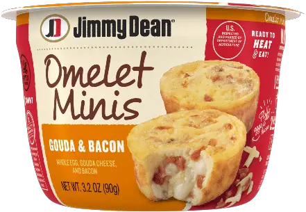  Omelet Minis Gouda And Bacon Jimmy Dean Brand Jimmy Dean Omelet Minis Png Bacon And Eggs Icon