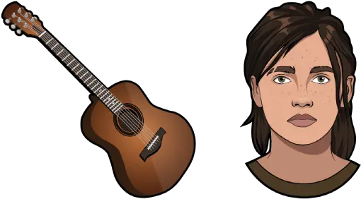  The Last Of Us Part Ii Ellie Cursor U2013 Custom Browser Last Of Us Part 2 Guitar Png The Last Of Us Logo Png