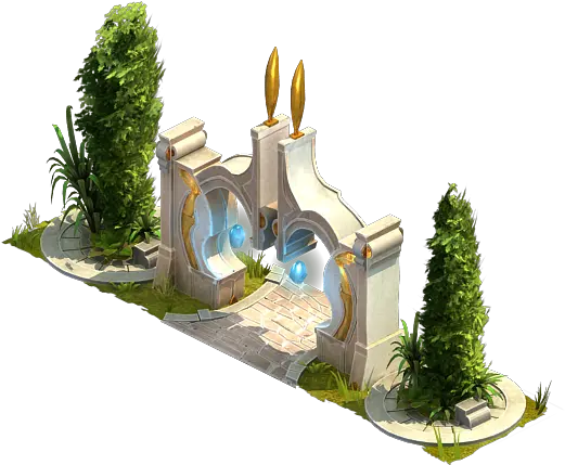  A Evt Spire Set Moonstone Gate Elvenar Transparent Png Gate Png