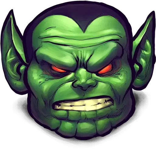  Png Head Comics Demon Illustration Face Green Monster Logo Png Demon Face Png