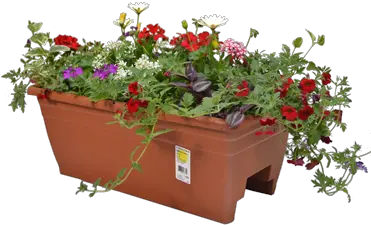  Deck Rail Planter Flowerpot Png Planter Png