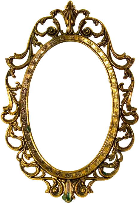  Mirror Clipart Oval Shaped Object Oval Vintage Frame Png Mirror Transparent Background