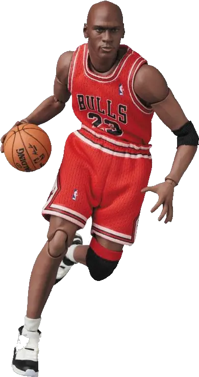  Michael Jordan Chicago Bulls Red Road Uniform Mafex Action Michael Jordan Action Figure Png Chicago Bulls Png