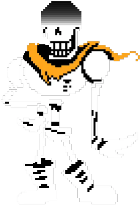  Sinless Genocide Papyrus Fight Sinless Genocide By Transparent Undertale Papyrus Sprite Png Papyrus Png