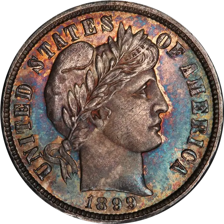  1899 O 10c Ms Barber Dimes Coin Png Dime Icon