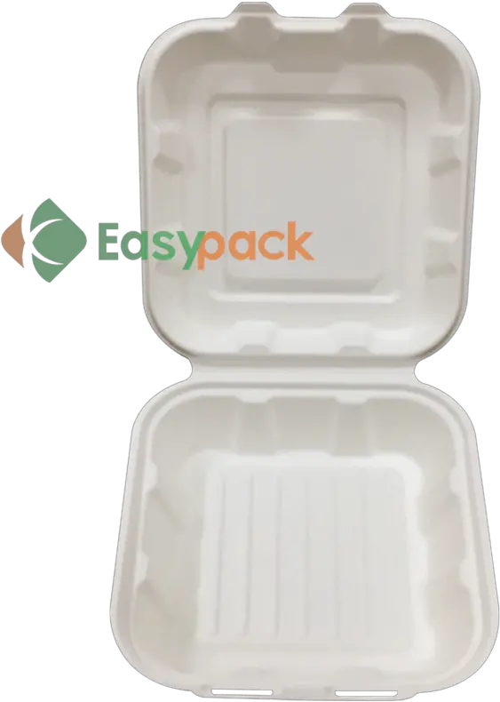  Easypack 85 Hinged Compostable Bagasse Fiber Pulp Lid Png Lunch Tray Icon