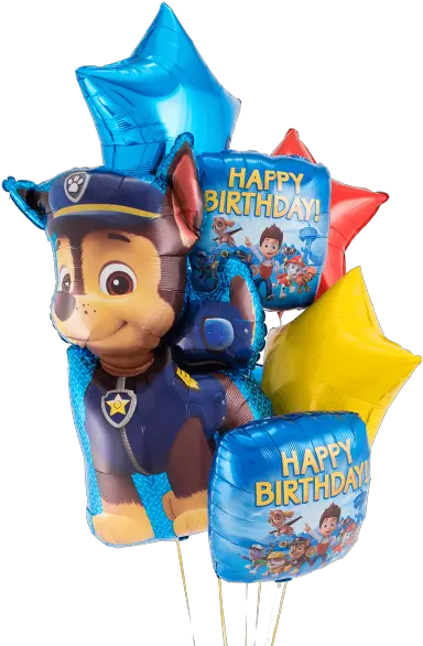  Paw Patrol Chase Birthday Helium Filled Balloon Bouquet Ballons Paw Patrol Png Paw Patrol Chase Png