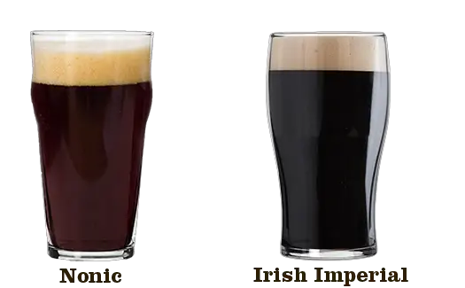  Download Glassware 4 Nonic Irish Stout Irish Beer Glass Irish Imperial Pint Glass Png Beer Transparent Background