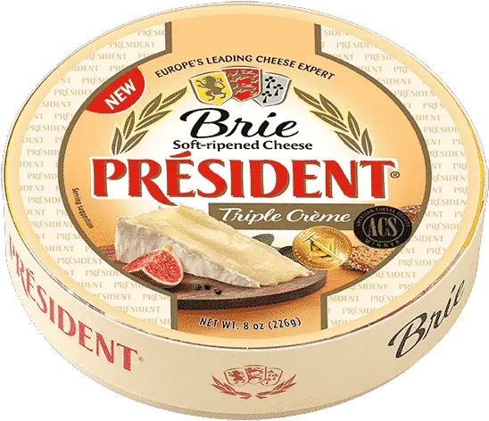  Président Triple Crème Brie Round Président President Triple Cream Brie Png Cheese Wheel Icon