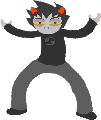  Scary Hs Stickers Gfycat Karkat Homestuck Png Princess Leia Icon