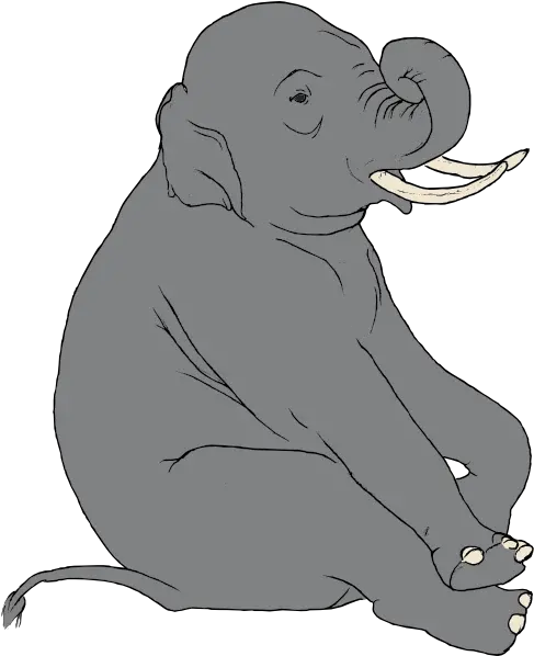  Sitting Elephant Clip Art Free Elephant Sitting Clipart Png Elephant Icon Vector