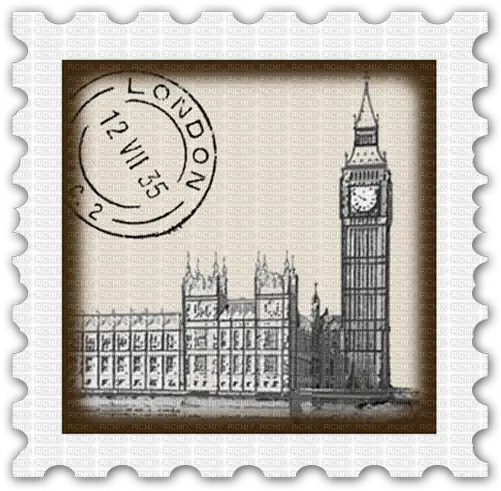  Post Stamp Bb2 London Postage Bigben Picmix London Postcard Stamp Png Clock Tower Icon