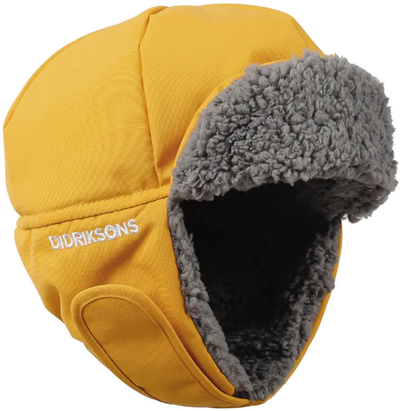  Didriksons Biggles Kids Cap Oat Yellow Dtská Ušanka Png Ushanka Png