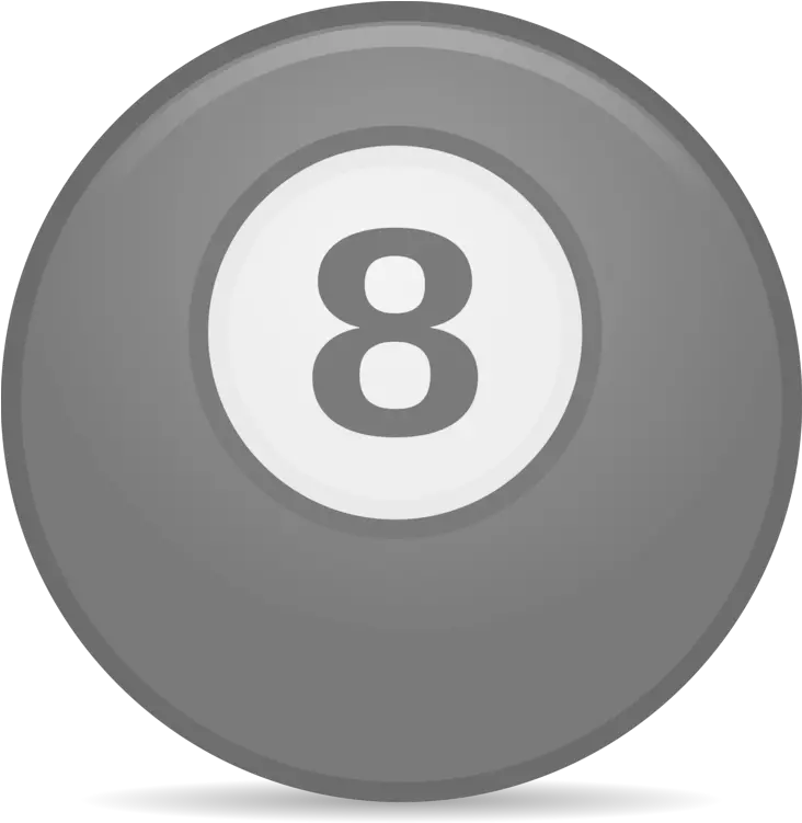  Symbol Billiard Ball Eight Png Solid 8 Ball Icon