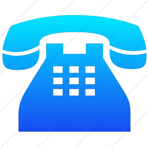  Simple Ios Blue Gradient Classica Telefoon Png Telephone Icon Blue