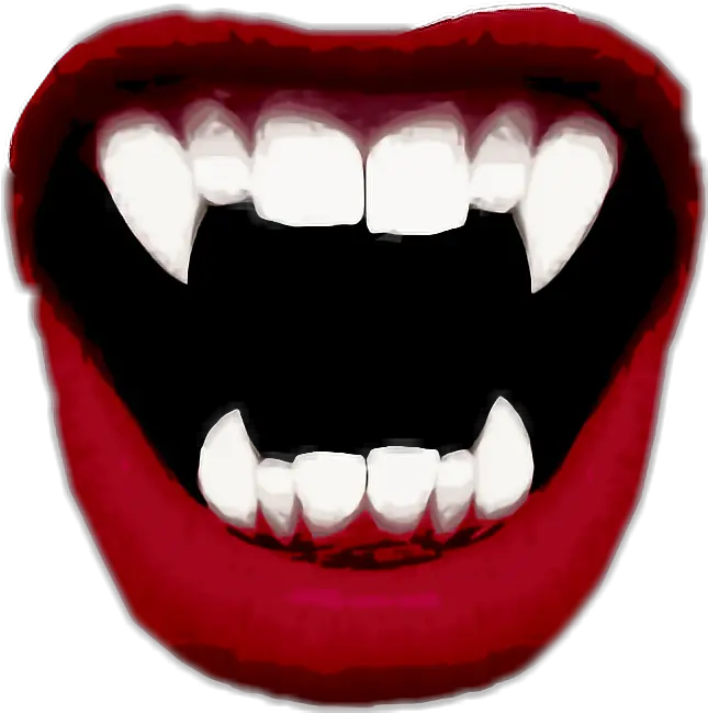  Fang Vampire Dracula Blood T Vampire Teeth Clipart Png Fangs Png