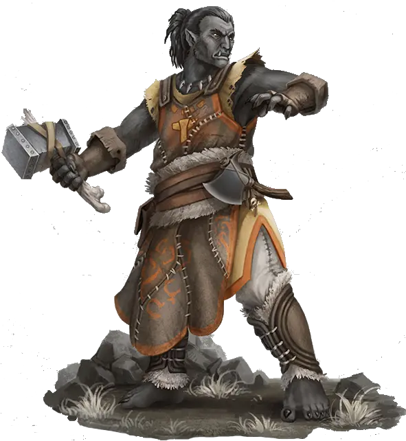  Gregor Portrait Half Orc Transparent Png Orc Png