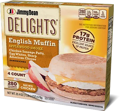  Frozen Breakfast Chicken Sandwich Jimmy Dean Brand Ham And Cheese Sandwich Png Sandwich Transparent