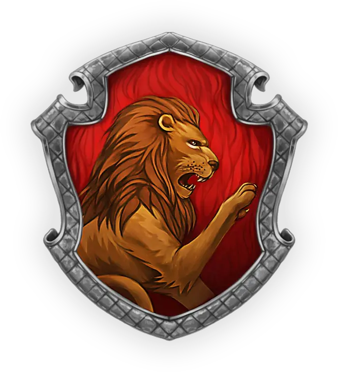  Paralax Hogwarts House Badges Gryffindor Crest Transparent Png Gryffindor Logo Png