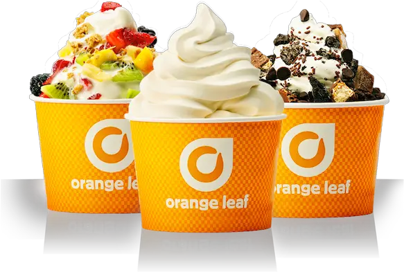  Free Frozen Yogurt Frozen Yogurt Orange Leaf Png Frozen Yogurt Png