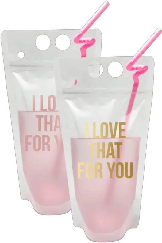  I Love That For You Party Pouch Pint Glass Png Neon Icon Straws