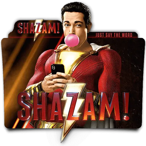  Shazam Movie Transparent Png Play Shazam 2019 Folder Icon Dc Folder Icon