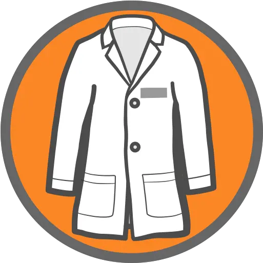  Cropped Labcoatpuck512png U2013 The White Lab Coat Long Sleeve Lab Coat Png