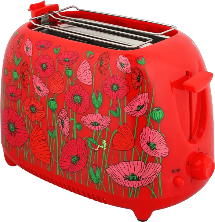  Toaster With European Plug Tartu0027in Coquelicots Pylones Broodrooster Png Toaster Png