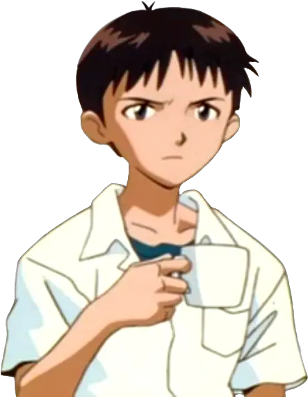  Download Hd Wasnt Gradeaundera A Shinji Holding A Cup Png Keemstar Transparent