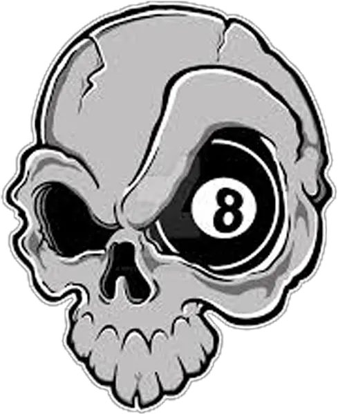  Eight Ball Skull Tote Bag 8 Ball In Skull Png 16 X`16 Pixel Skull Icon