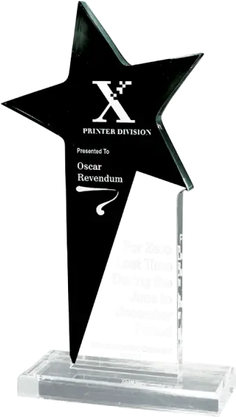  Acc45 K Rising Star Acrylic Solid Png Oscar Trophy Png