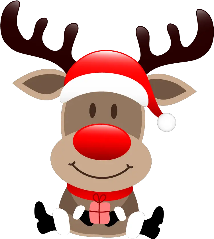  Rudolph Cartoon Reindeer Vector Santa Rudolf The Rednose Reindeer Png Rudolph Png